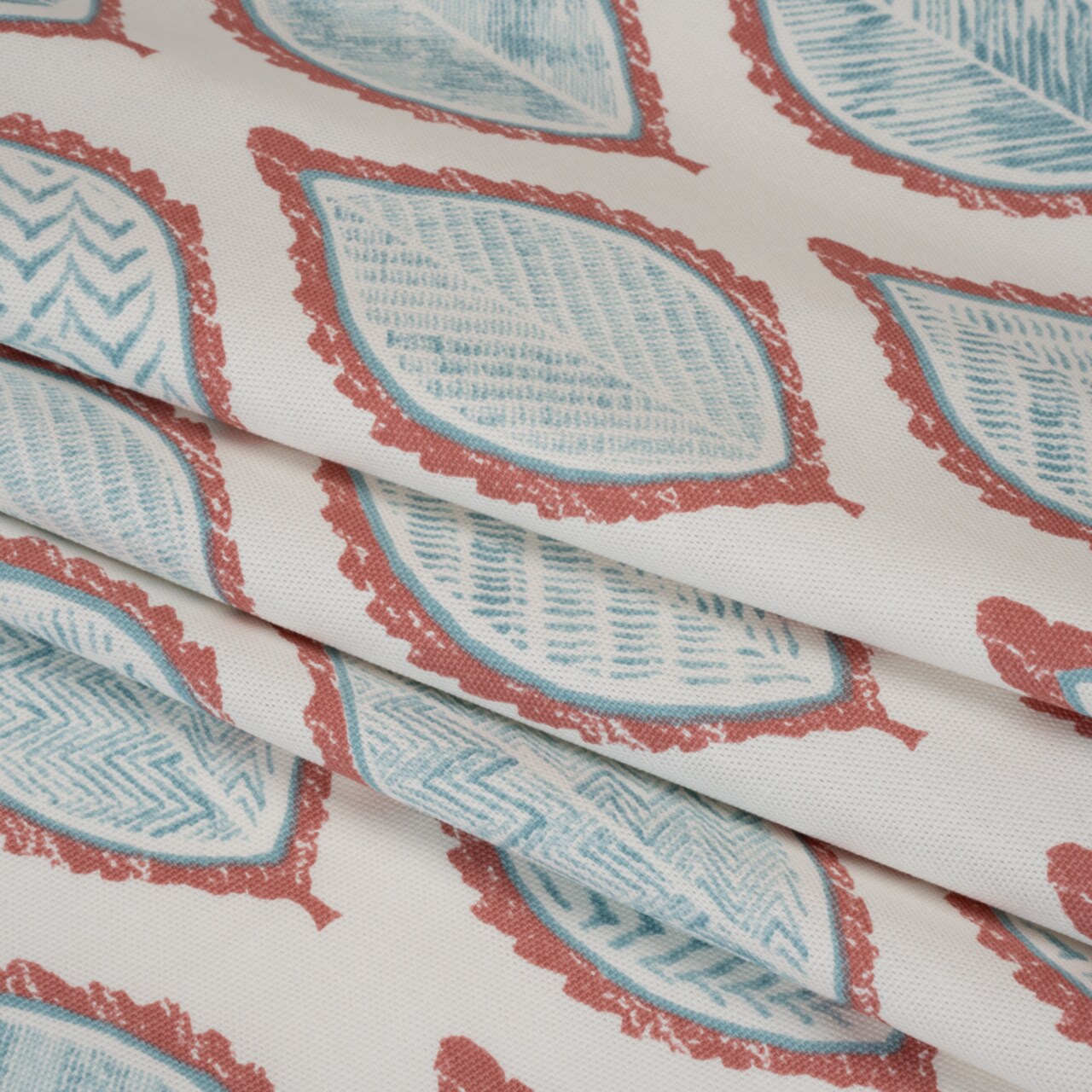 1 Yard Cotton Canvas Print Strawberry Textured Leaves British Imported